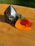Black Tourmaline in Quartz Point