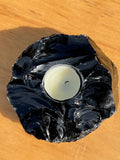 Obsidian Tea Light Holder