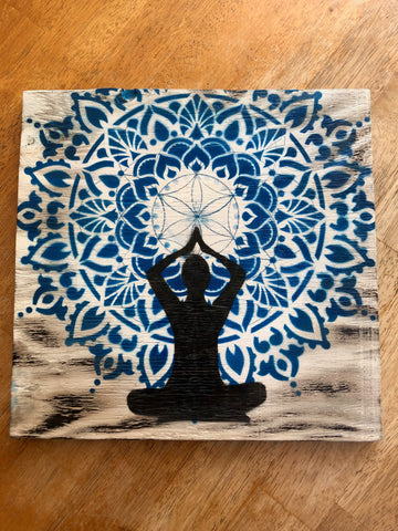 Blue Meditation Mandala