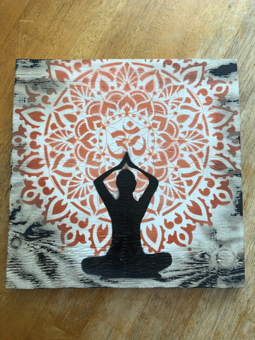 Orange Meditation Mandala
