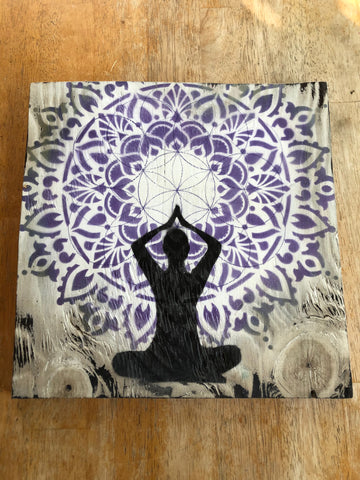 Purple Meditation Mandala