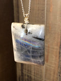 Rectangle Labradorite Necklace