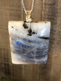 Rectangle Labradorite Necklace