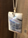 Rectangle Labradorite Necklace