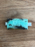Crystal Clips- Chrysoprase Rectangle
