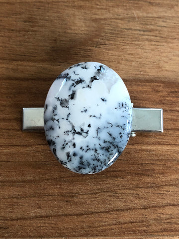 Crystal Clips- Dendritic Opal