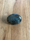 Labradorite Oval Pin