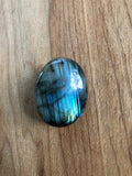 Labradorite Oval Pin