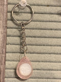 Moon Face Key Chain (Pink)